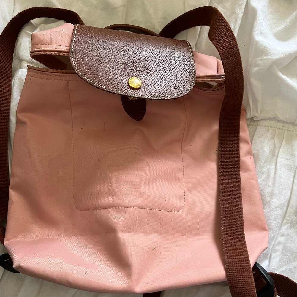 Longchamp Light Pink Backpack